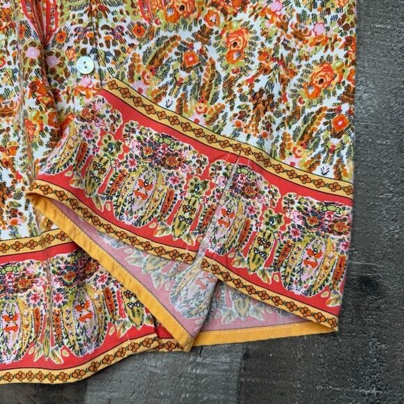 J. Jill Orange and Pink Relaxed Sleeveless Tank Top small petite - Picture 8 of 13